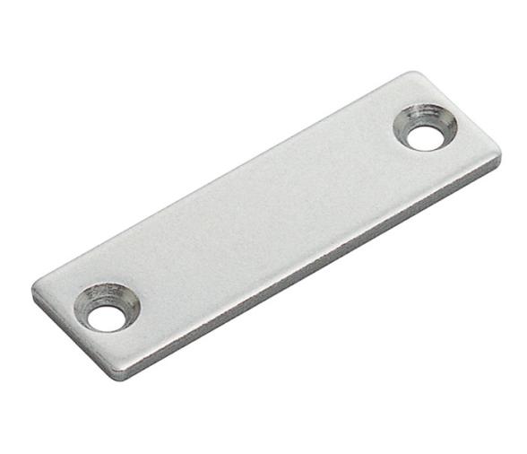 Contraplaca Acero Inox para Cerradura Magnetica