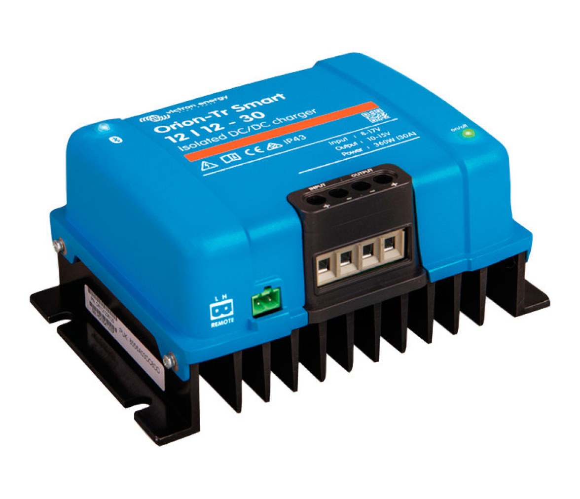 Convertidor de voltaje DC/DC VICTRON y cargador de batería Orion-Tr Smart con ai