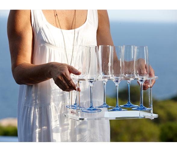Copa Champagne Ecozen & Antideslizante - Party Blue - 6 uds - Marine Business