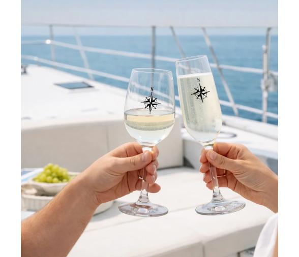 Copa de Champagne Antideslizante Tritan – Northwind 6 uds - Marine Business