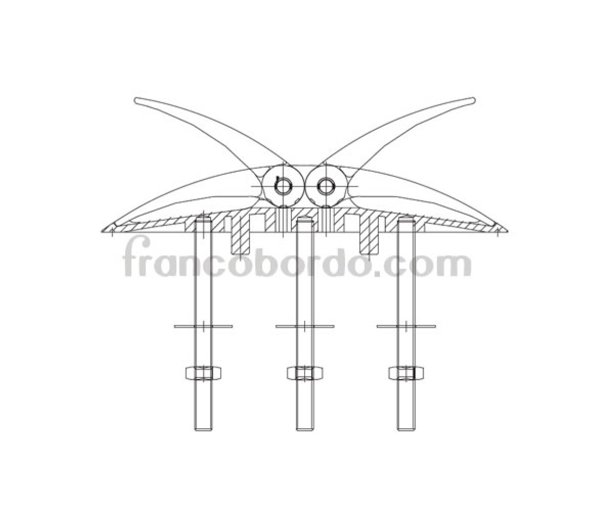 Cornamusa Plegable Acero Inoxidable Wing