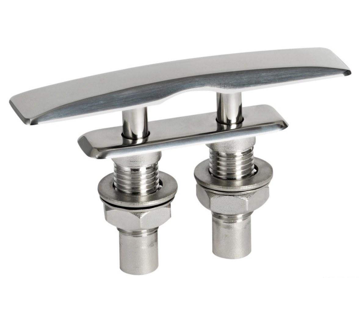Cornamusa Escamoteable Acero Inoxidable Extra Plana