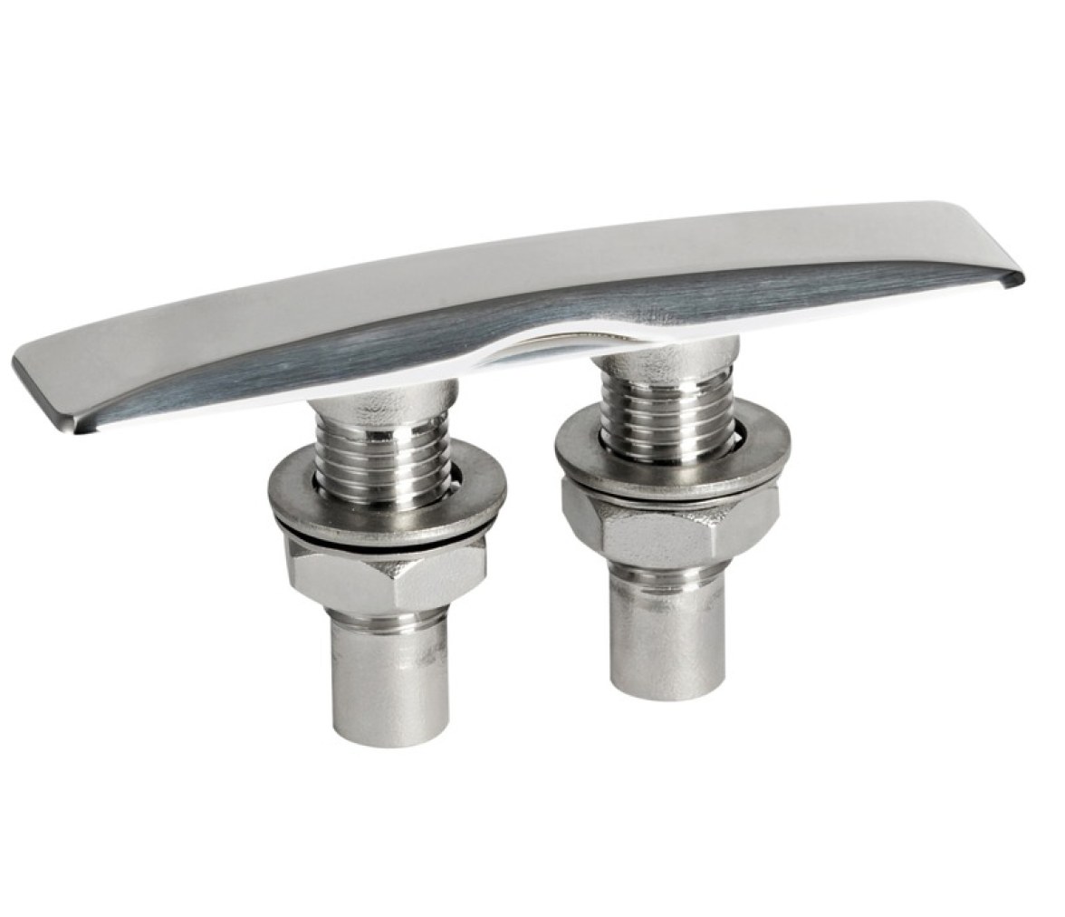 Cornamusa Escamoteable Acero Inoxidable Extra Plana