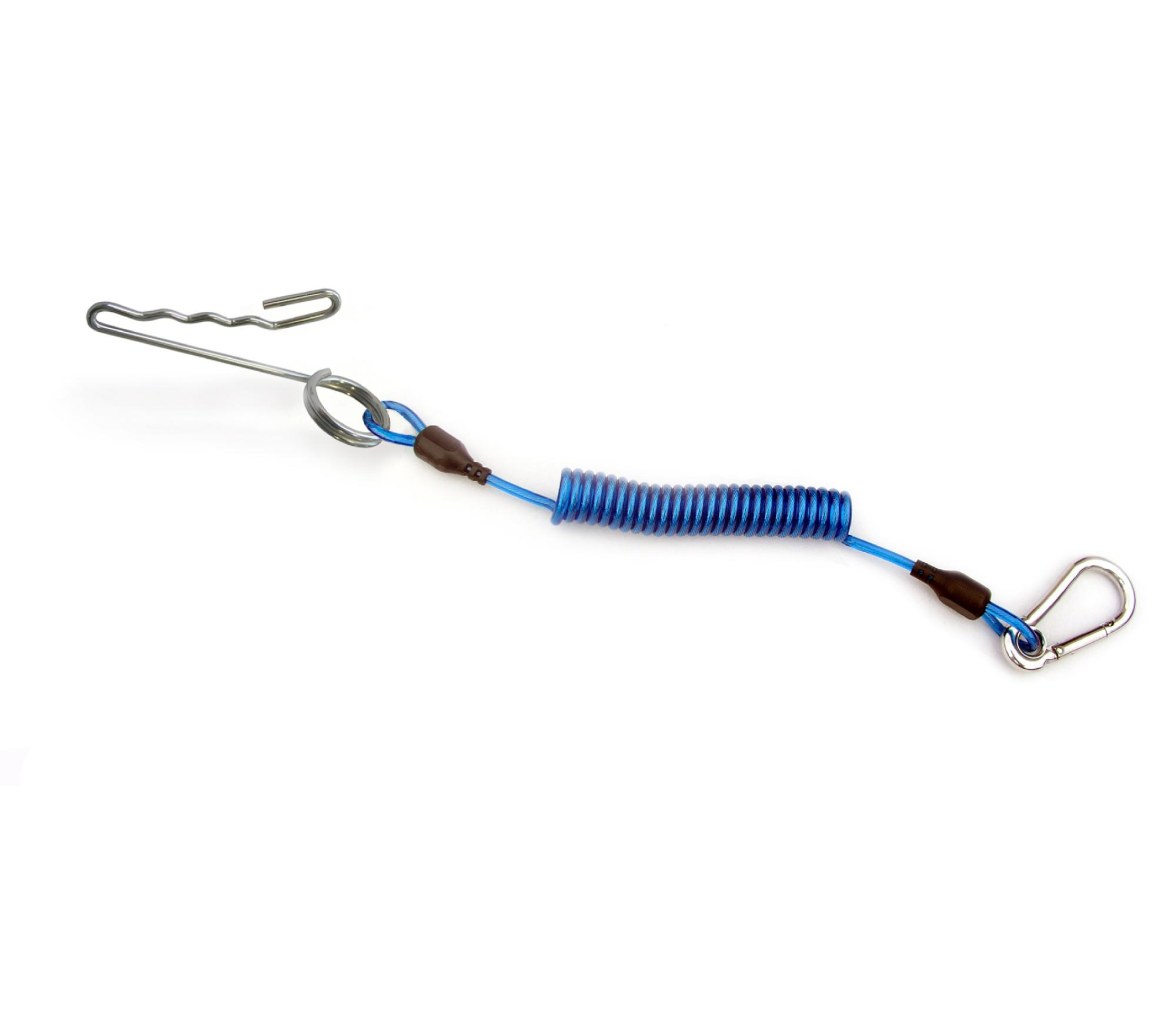 Cressi Extensor de Acero con Pinza para Cabo y Mosquetón
