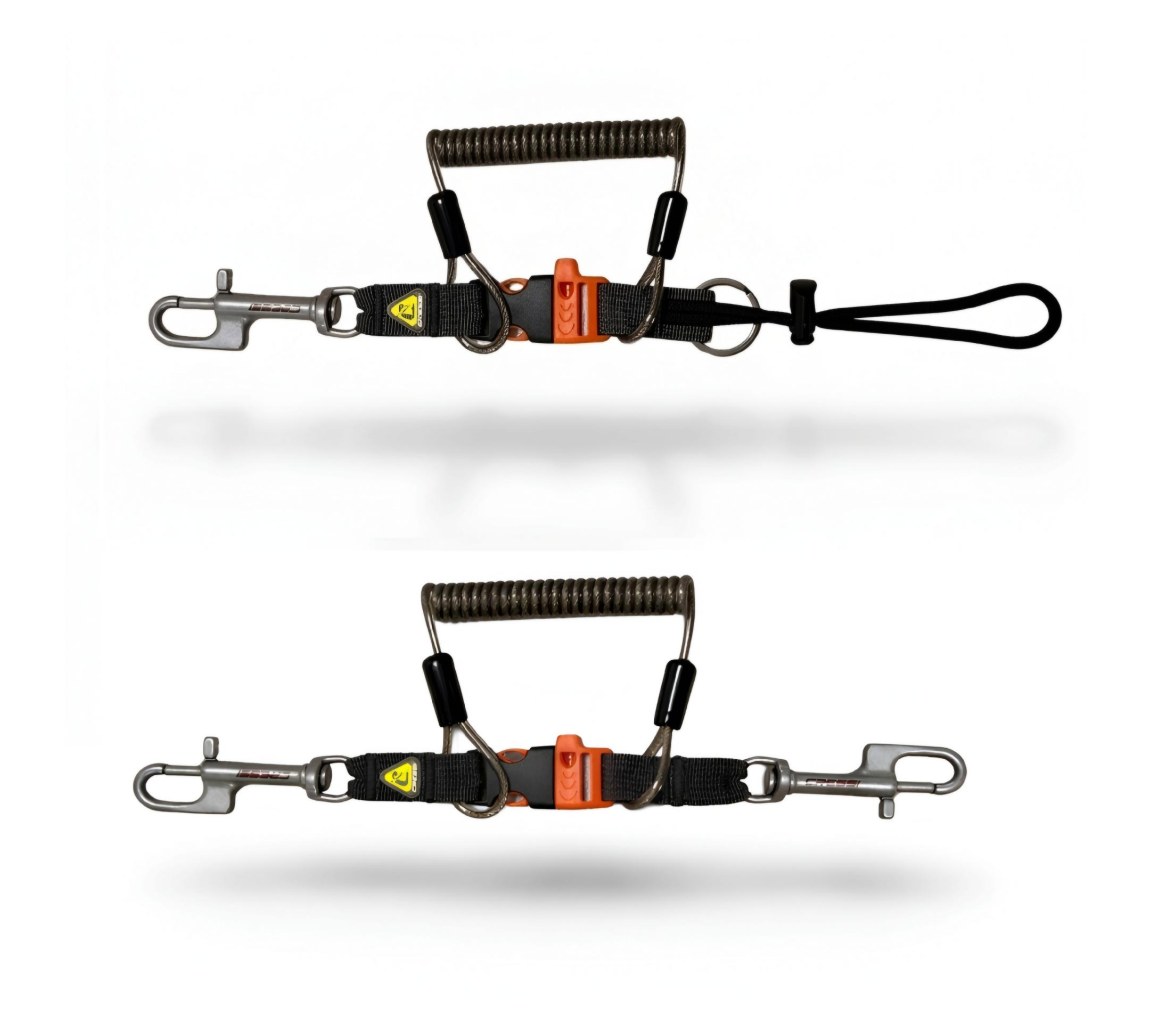 Cressi Extensor Inoxidable con Mosquetón, Anilla y Gaza