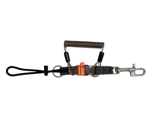 Cressi Extensor Inoxidable con Mosquetón, Anilla y Gaza