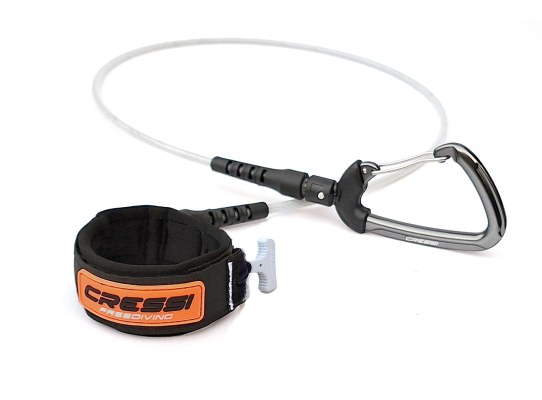 Cressi Lanyard de Apnea con Muñequera de Neopreno