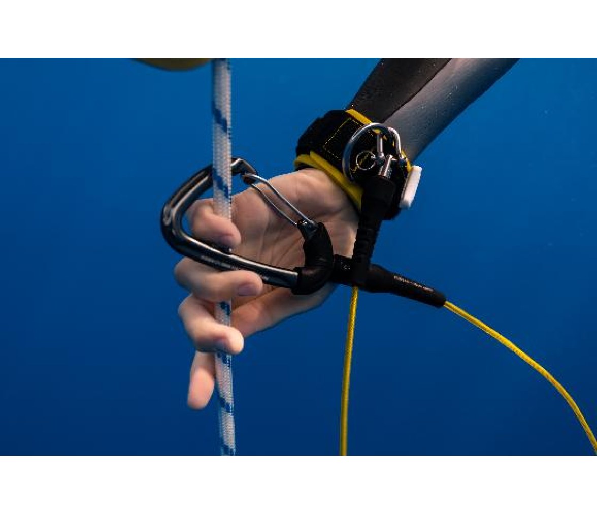 Cressi Lanyard de Apnea con Muñequera de Silicona