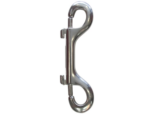 Cressi Mosquetón Doble de Acero Inoxidable AISI 316 de 105 mm