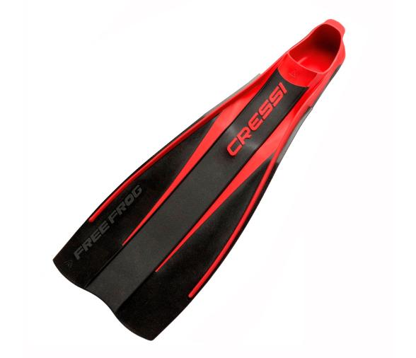 Cressi Aleta Free Frog Negro y Rojo