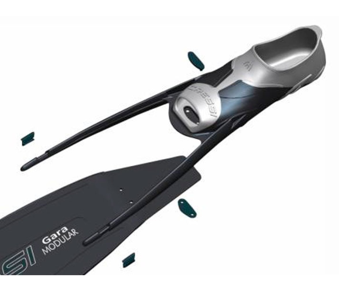 Cressi Aletas Gara Modular Negro