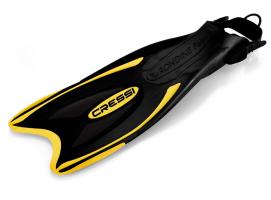 Cressi Aletas Regulables Palau Negro-Amarillo
