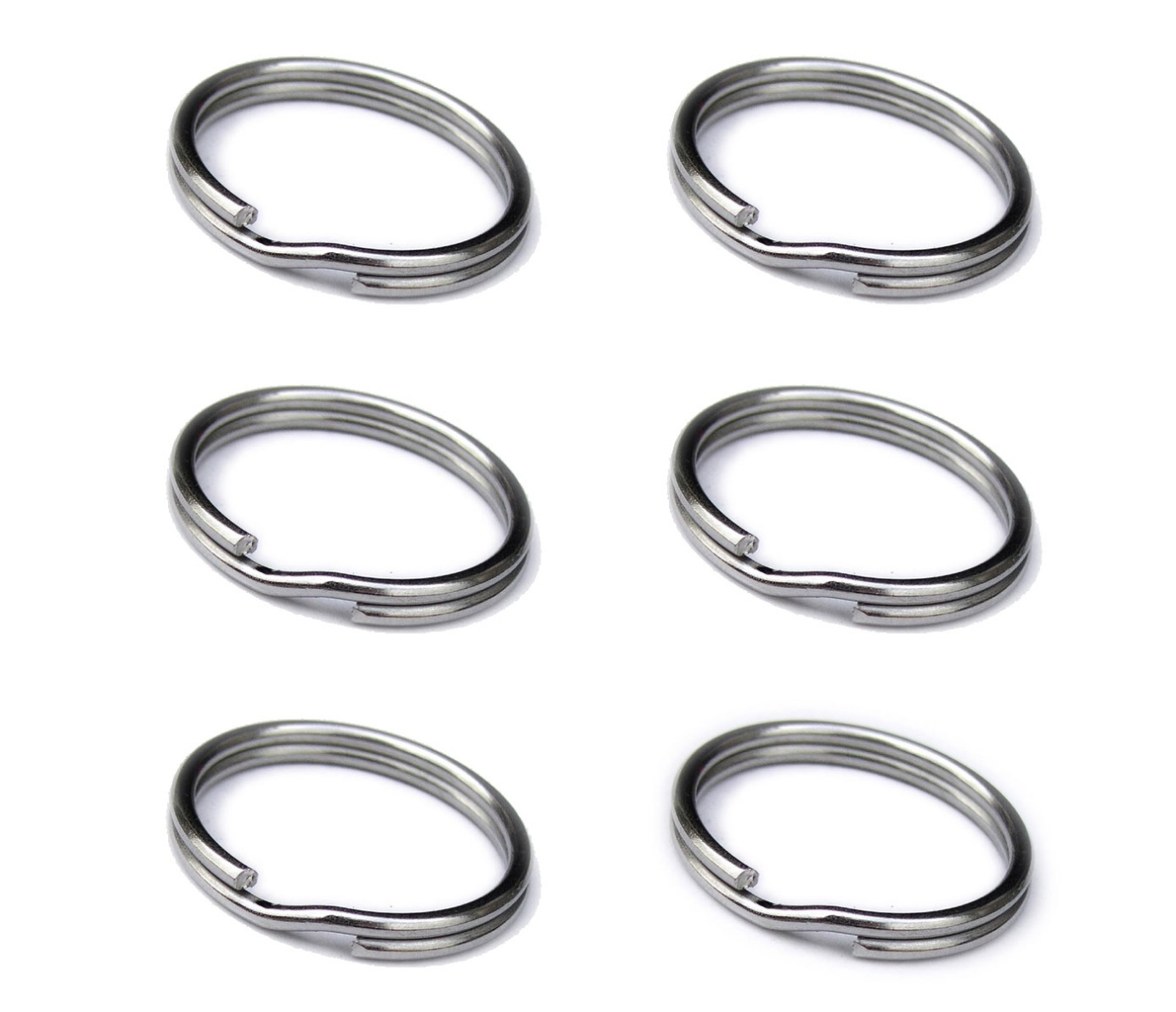 Cressi Anillas de Acero Inoxidable AISI 316 (6 Unidades)