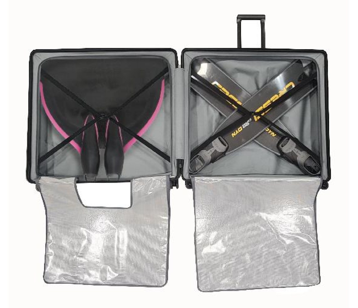 Cressi Monofin & Bifins Maleta con Ruedas para Apnea