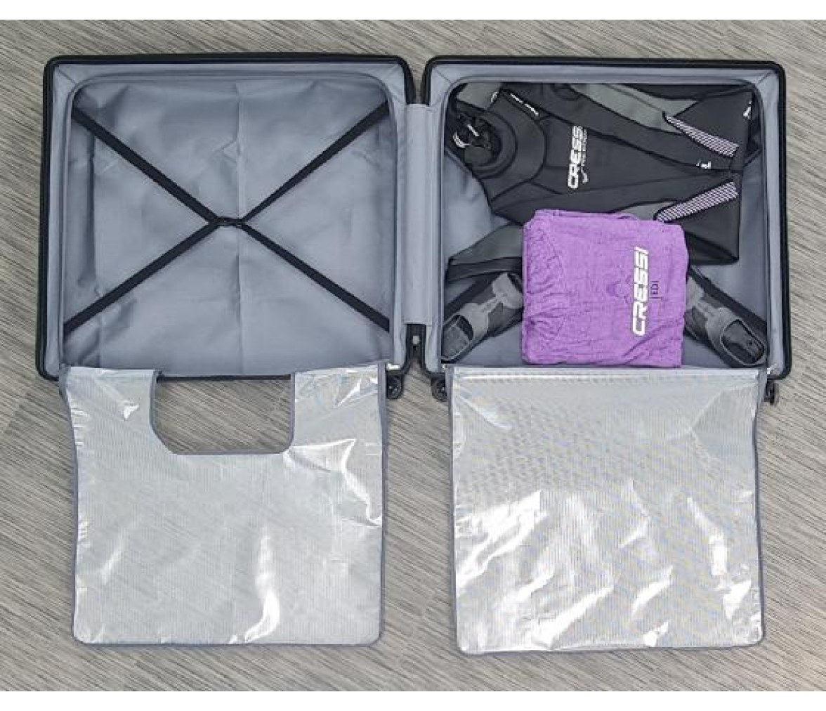 Cressi Monofin & Bifins Maleta con Ruedas para Apnea