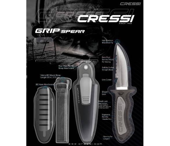 Cressi Cuchillo Grip Titanio