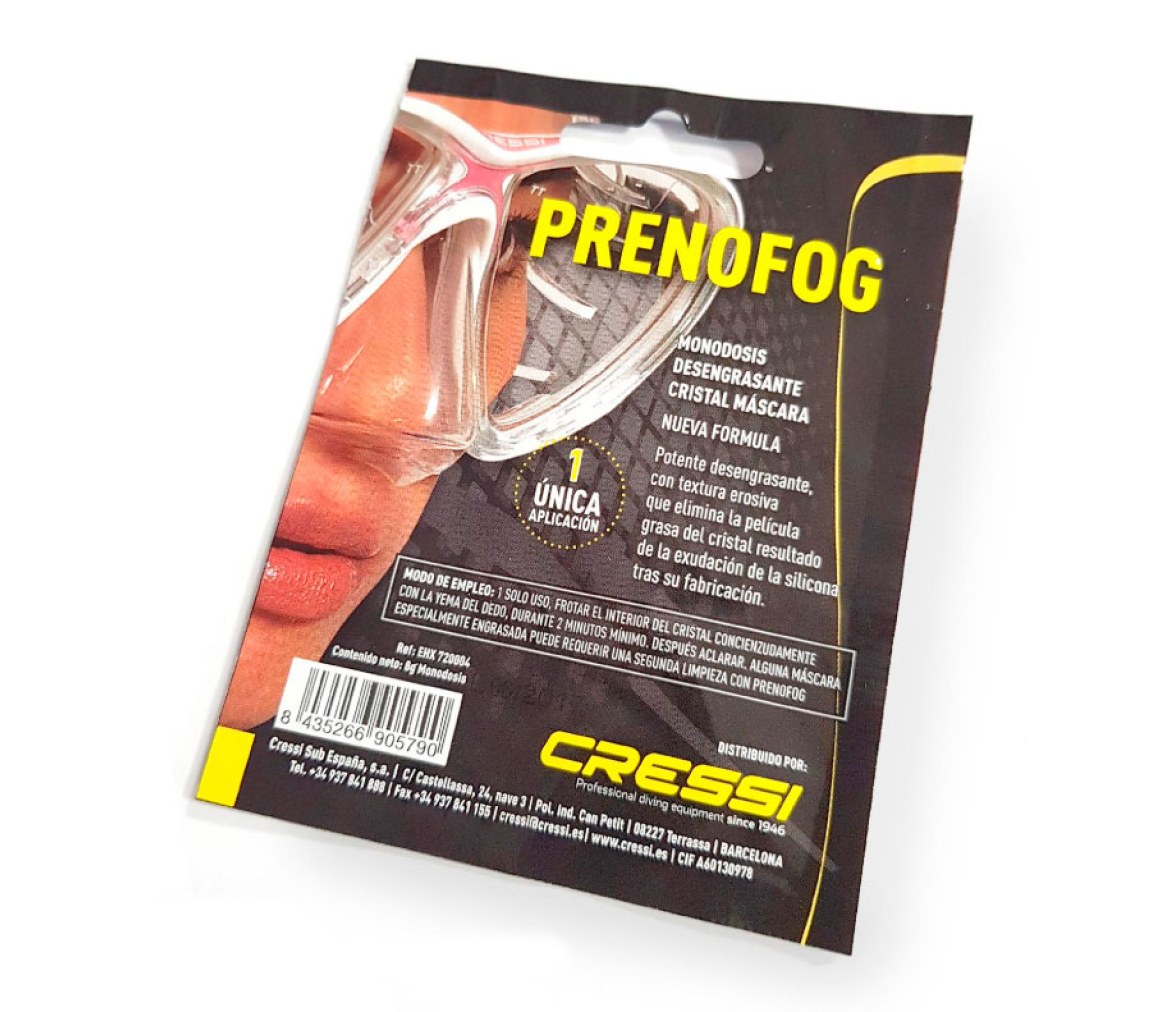 Cressi Desengrasante Prenofog 8 gr