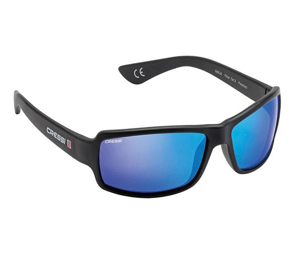 Cressi Gafa de Sol Ninja Floating Polarizada Espejo Azul