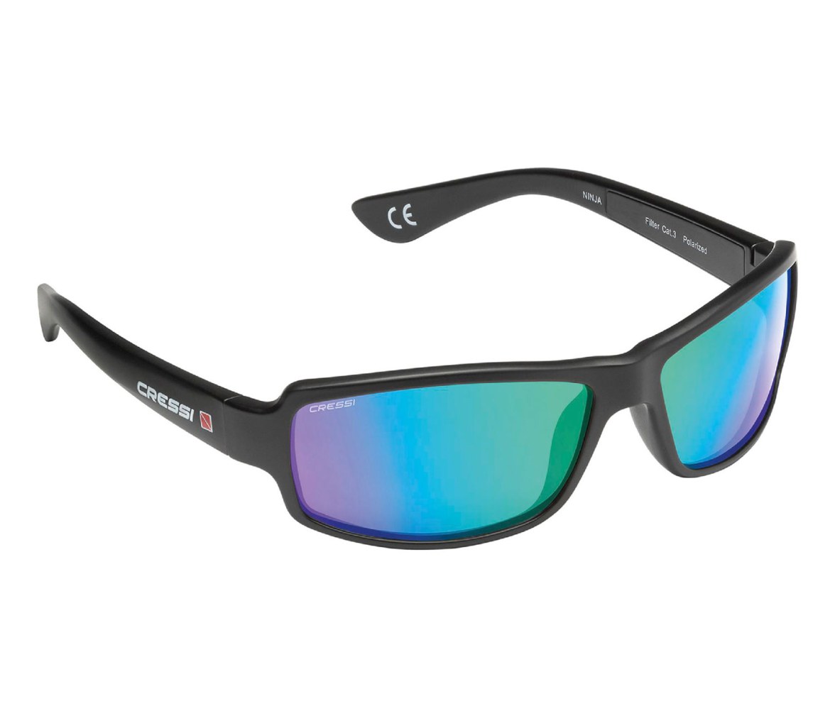 Cressi Gafa de Sol Ninja Floating Polarizada Espejo Verde