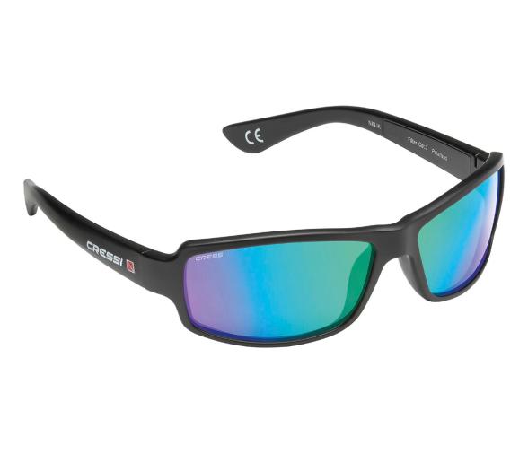 Cressi Gafa de Sol Ninja Floating Polarizada Espejo Verde