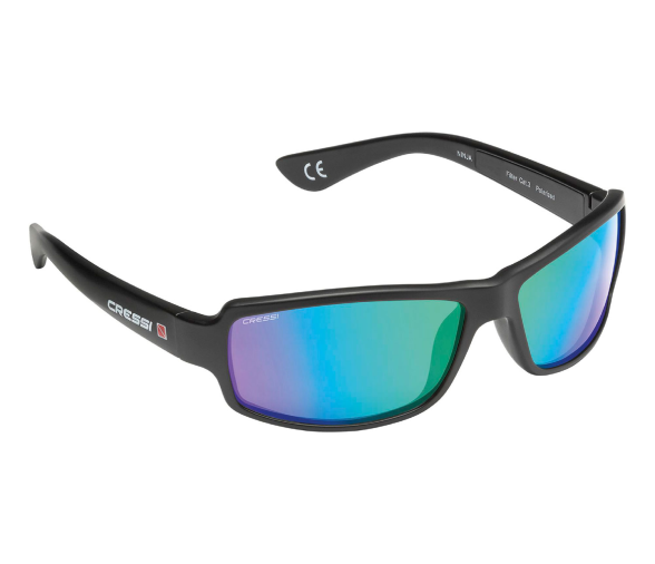 Cressi Gafa de Sol Ninja Floating Polarizada Espejo Verde