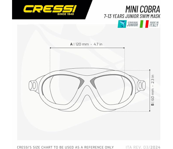 Cressi Gafas Natación Cobra Kid
