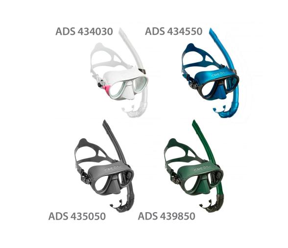 Cressi Kit Mascara Calibro y Tubo Corsica