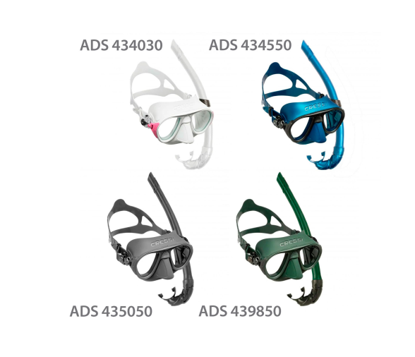 Cressi Kit Mascara Calibro y Tubo Corsica