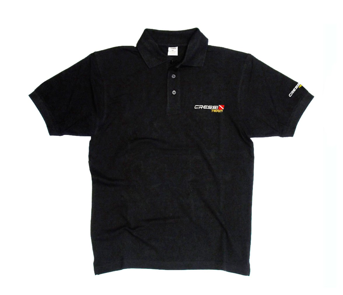 Cressi Polo Team Hombre Negro