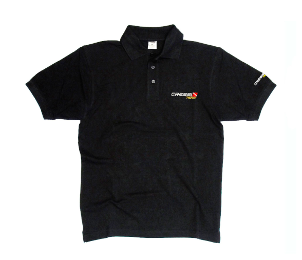 Cressi Polo Team Hombre Negro