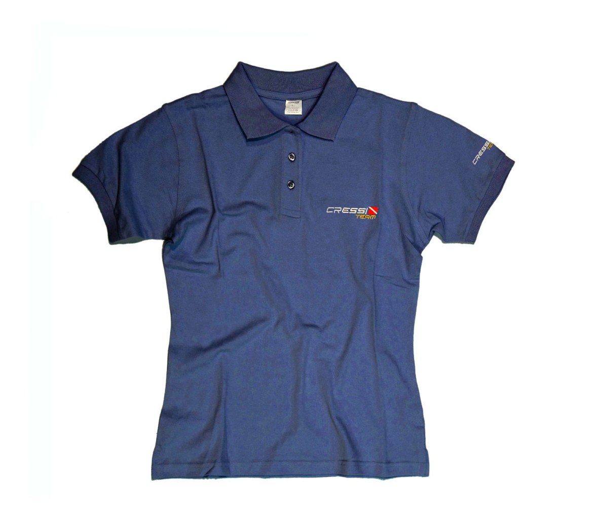 Cressi Polo Team Mujer Azul Marengo