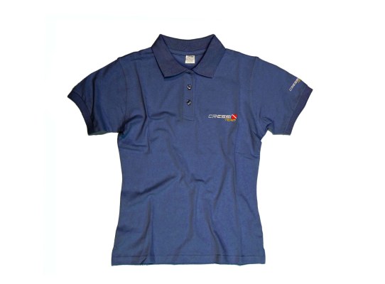 Cressi Polo Team Mujer Azul Marengo