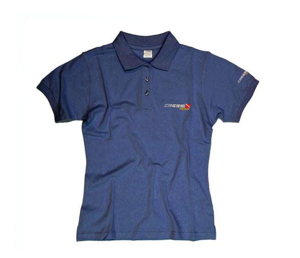 Cressi Polo Team Mujer Azul Marengo