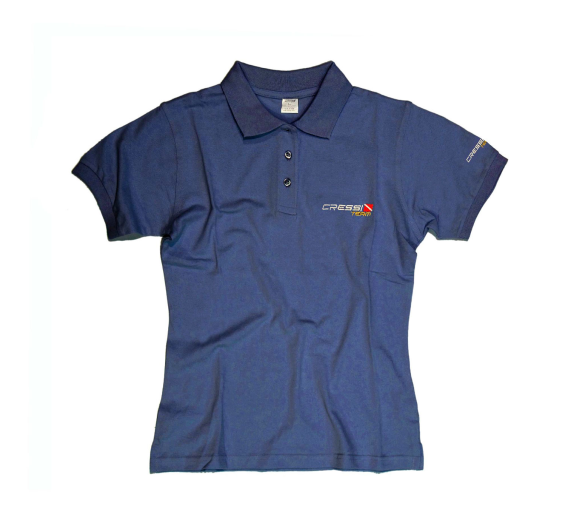 Cressi Polo Team Mujer Azul Marengo