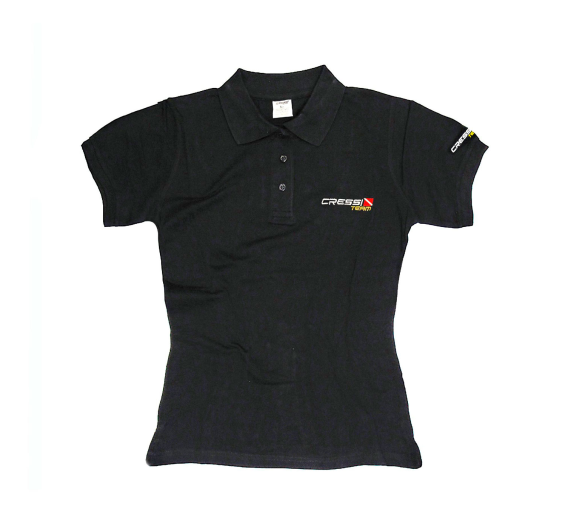 Cressi Polo Team Mujer Negro