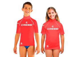 Cressi Rashguard 2024 Infantil Manga Corta Naranja Fluor