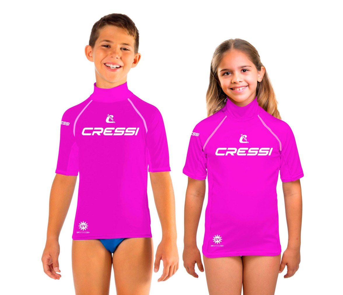 Cressi Rashguard 2024 Infantil Manga Corta Fucsia