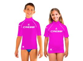 Cressi Rashguard 2024 Infantil Manga Corta Fucsia
