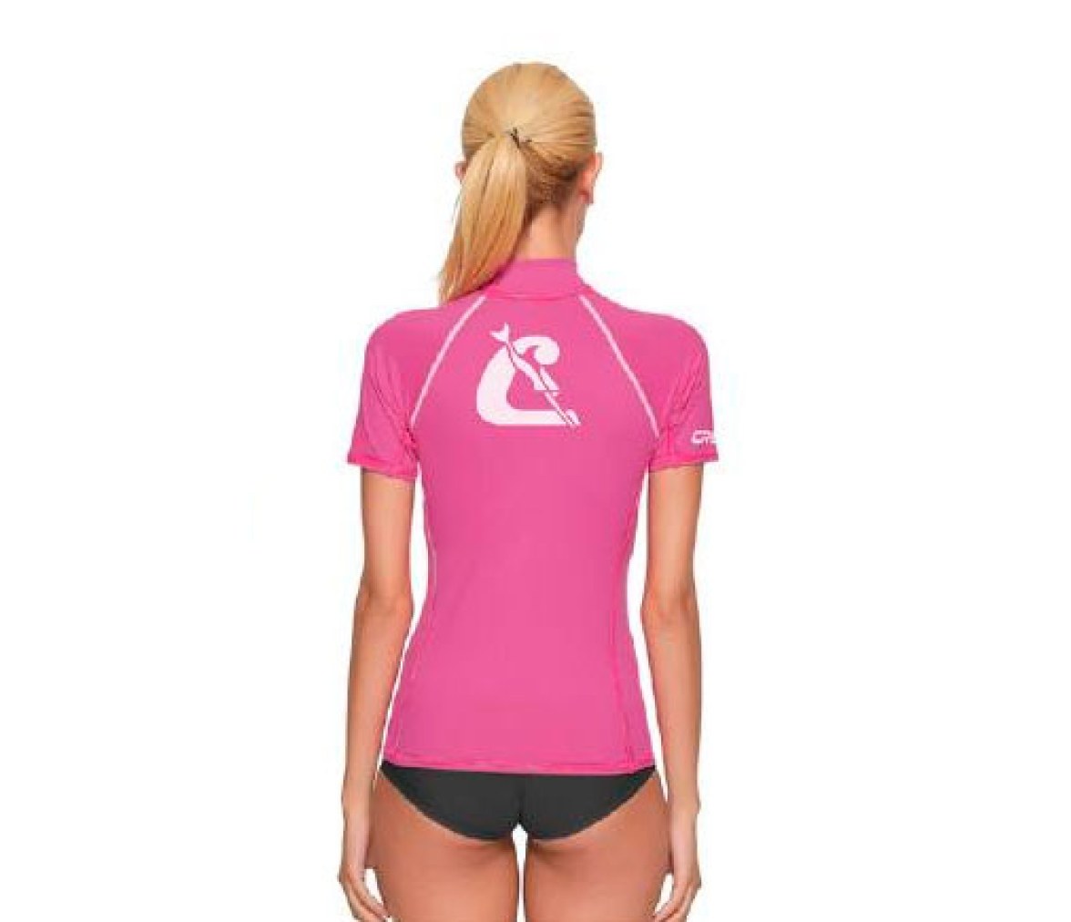 Cressi Rashguard 2024 Mujer Manga Corta Fucsia