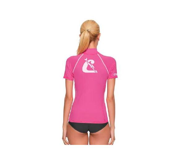 Cressi Rashguard 2024 Mujer Manga Corta Fucsia