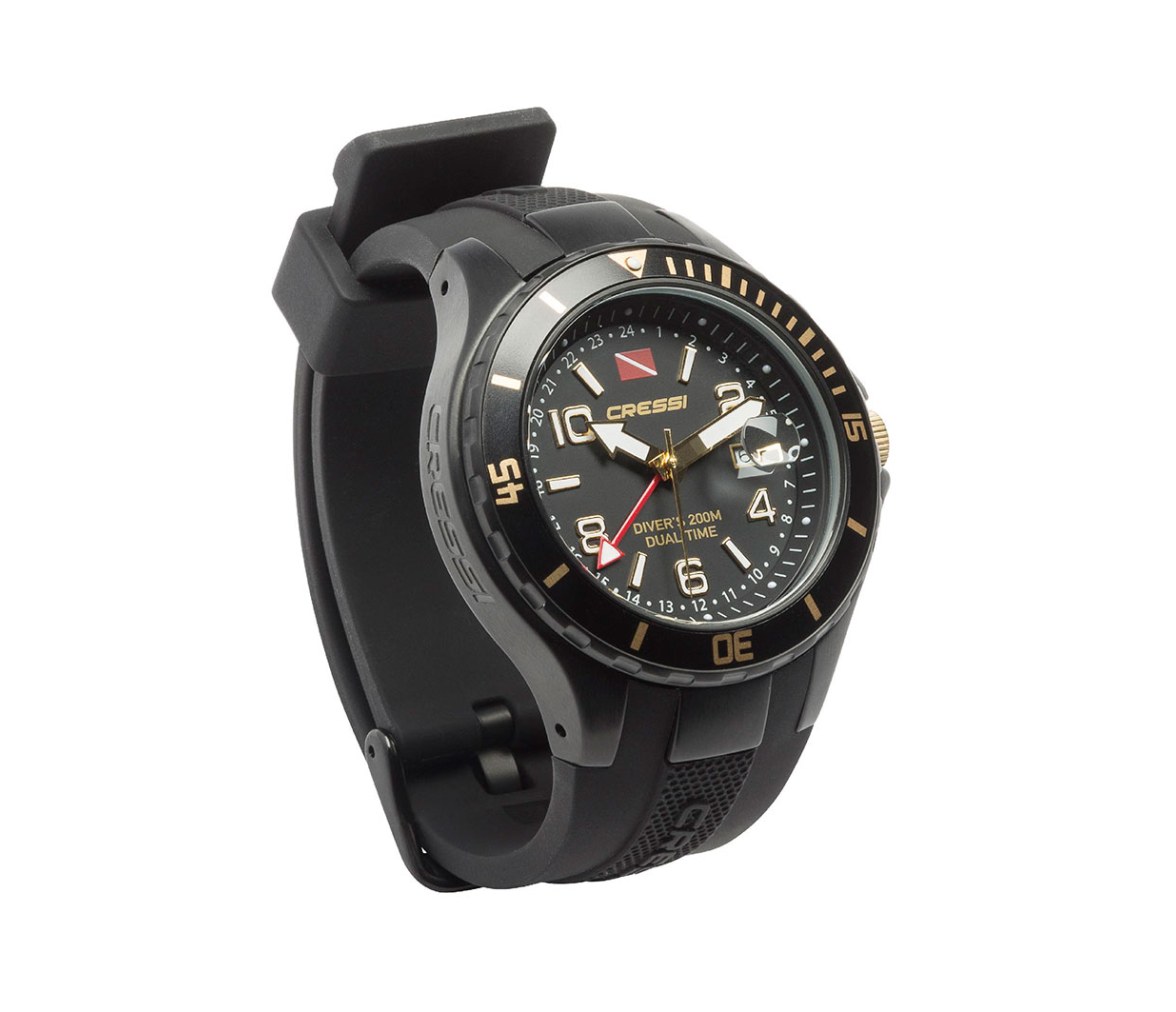 Cressi Reloj Traveller Dual Time Gold