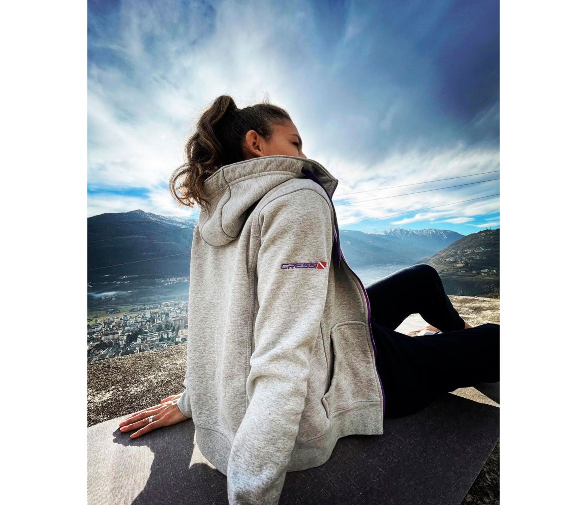 Cressi Sudadera Team Mujer Gris