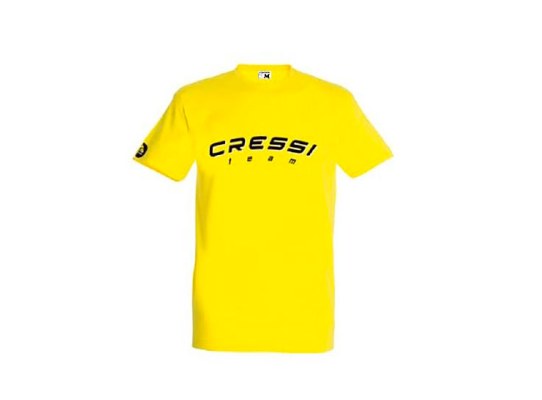 Cressi Team Camiseta Hombre Amarillo y Negro
