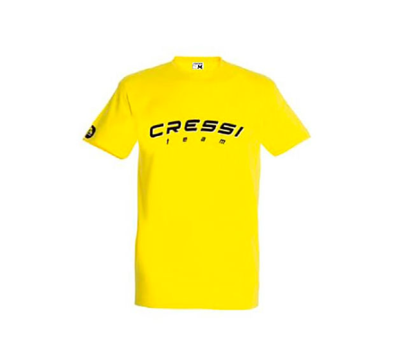 Cressi Team Camiseta Hombre Amarillo y Negro