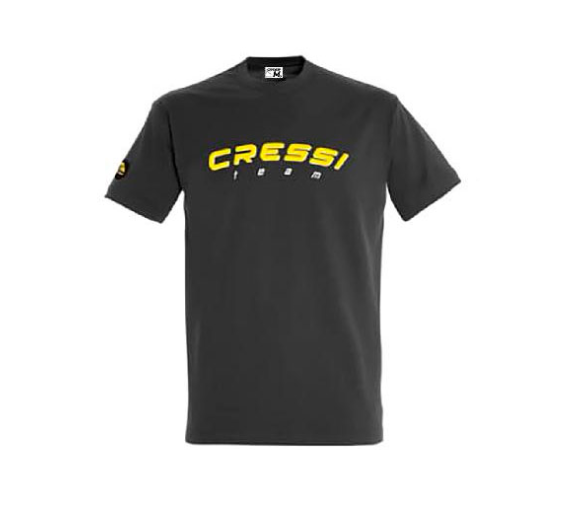 Cressi Team Camiseta Hombre Marengo y Amarillo