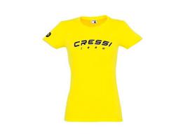 Cressi Team Camiseta Mujer Amarillo y Negro
