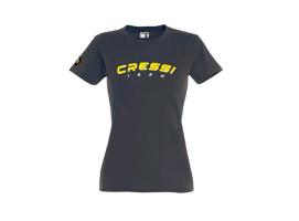 Cressi Team Camiseta Mujer Marengo y Amarillo