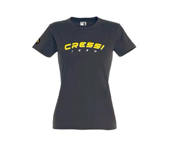 Cressi Team Camiseta Mujer Marengo y Amarillo