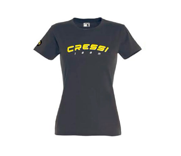 Cressi Team Camiseta Mujer Marengo y Amarillo