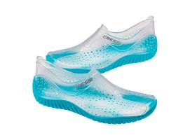 Cressi Zapatilla Antideslizante Transparente/Azul
